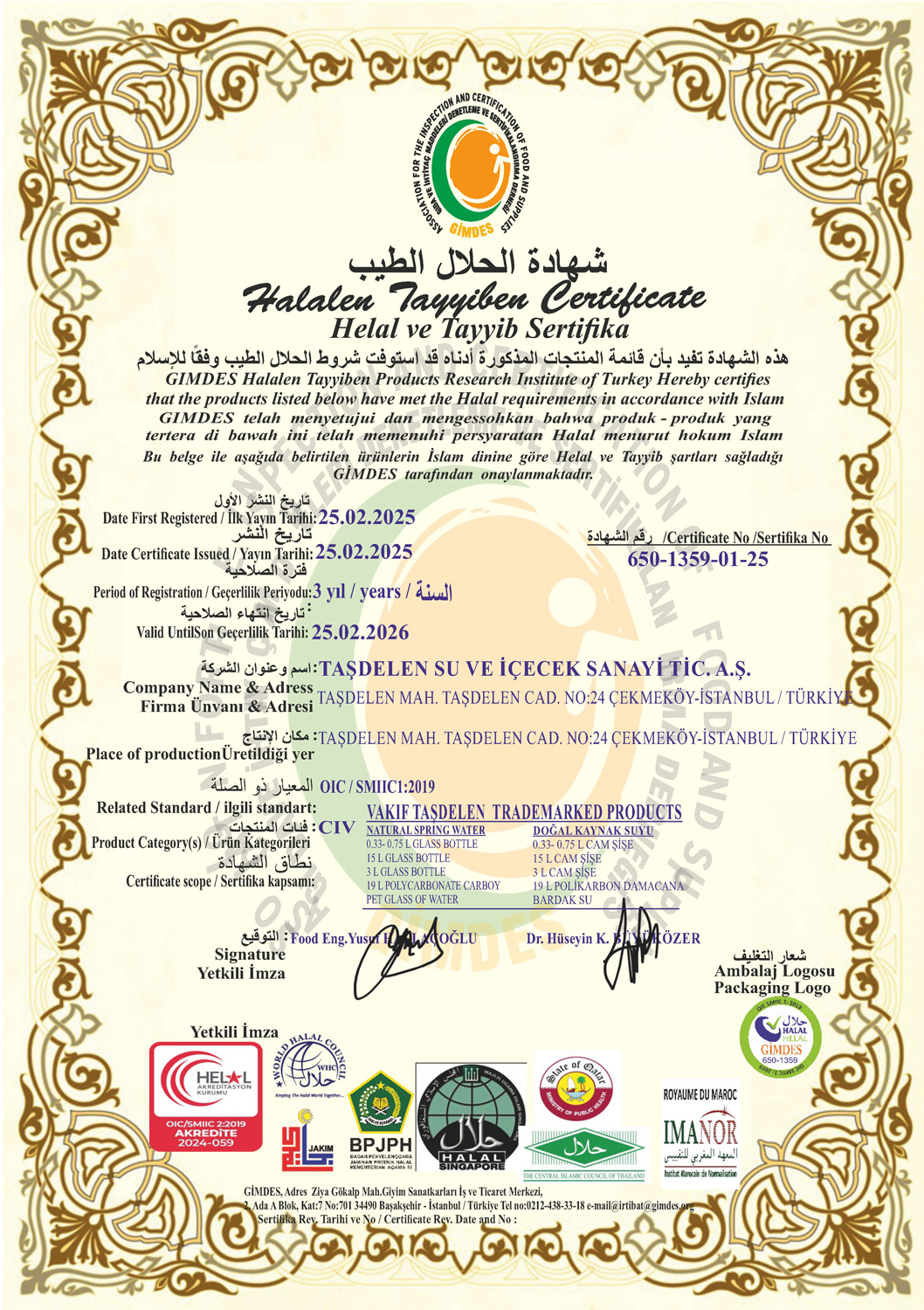 Helal Sertifikası